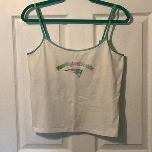 NE Patriots spaghetti strap tank top